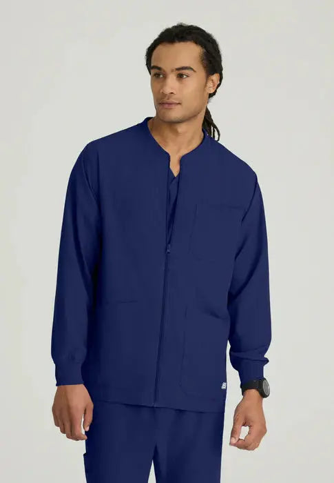 Skechers by Barco Men's Structure Warmup Scrub Jacket SK0408